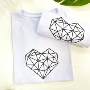 T-shirt Coração Diamante