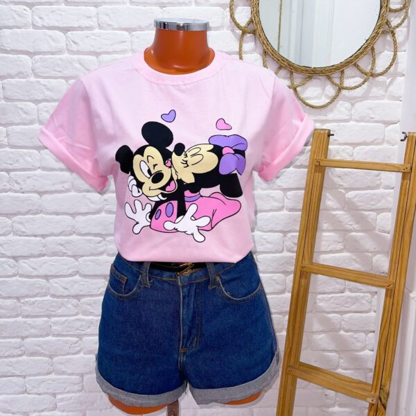 T-shirt Minnie e Mickey Kiss