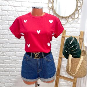 T-shirt Coração Branco