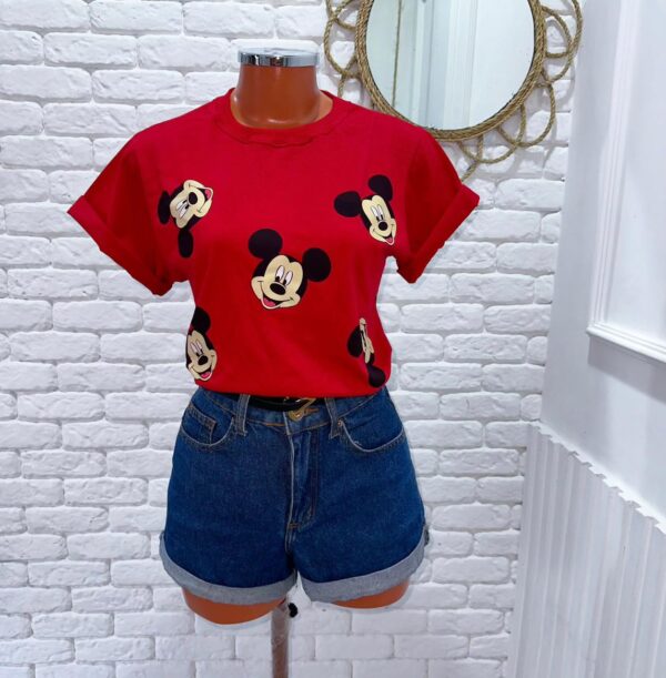 T-shirt Mickey Cabeças